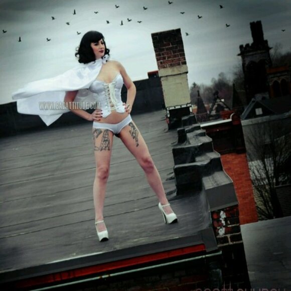 NWT Turquoise Brocade Zipper Tight Lacing Corset SMALL 22" - Picture 11 of 16